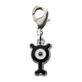National Encyclopedia Metal Charm 201-Y from Japan, detailed metal design