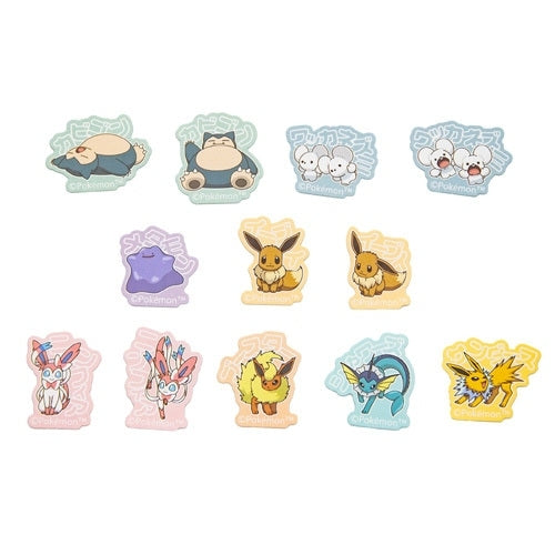 Authentic Pokemon Center Japan Eevee evolved form flake seal, sourced directly from Japan