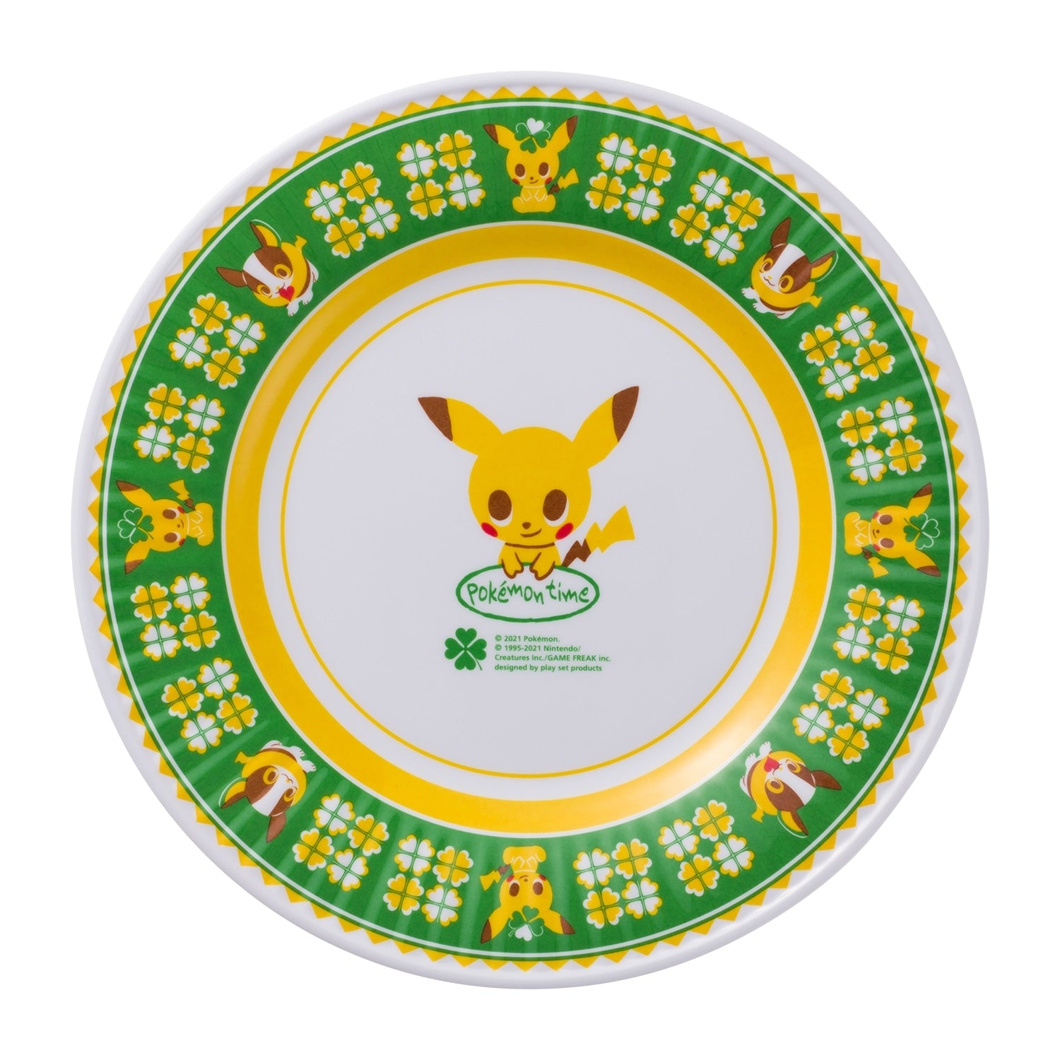 Melamine plate Pokemon time Pikachu Midori