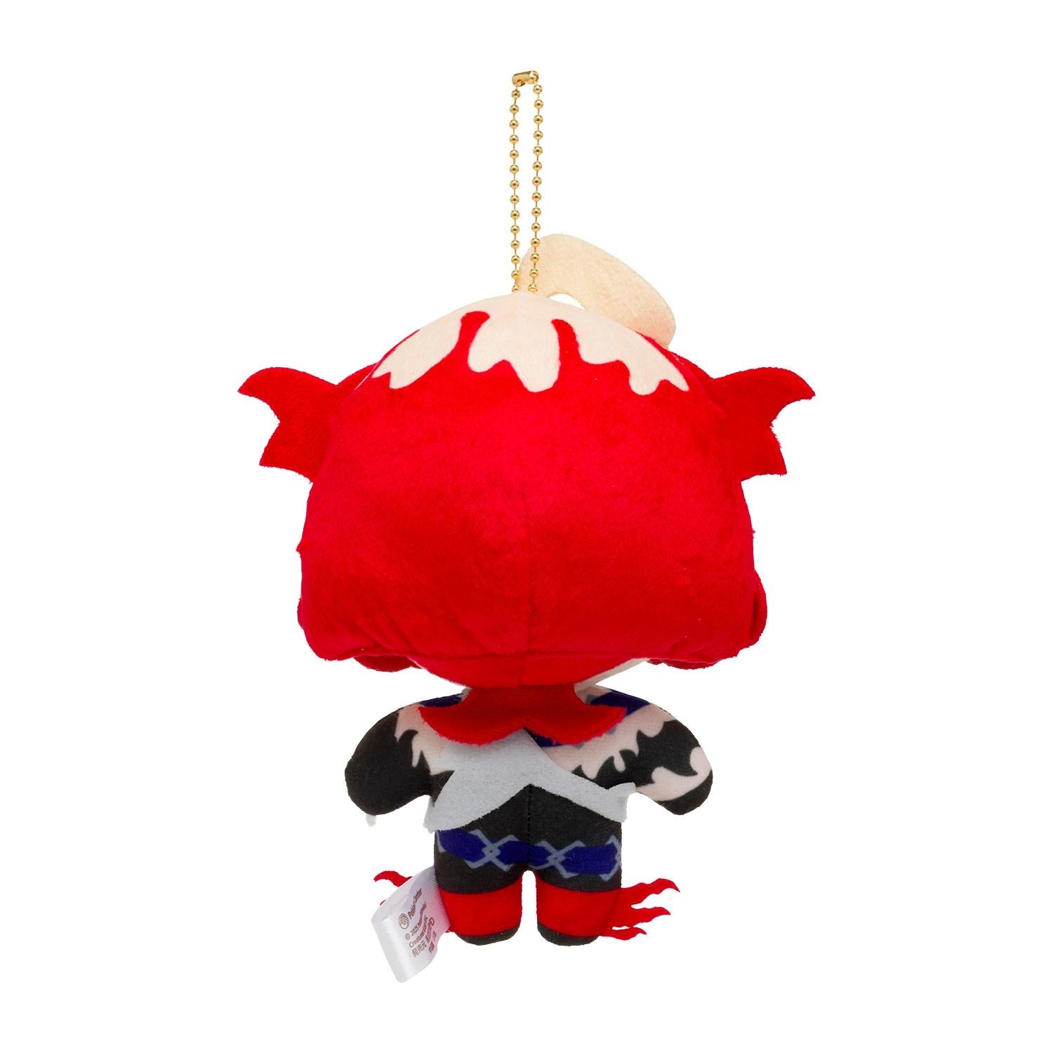 Meroko plush from Japan, sitting pose with vibrant colors and authentic tag
