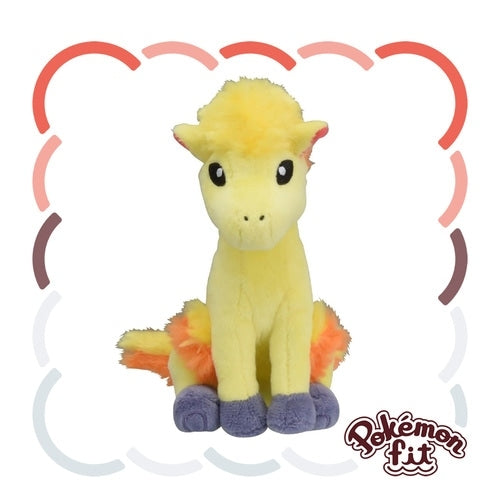 Ponyta plush toy with fiery mane from Japan