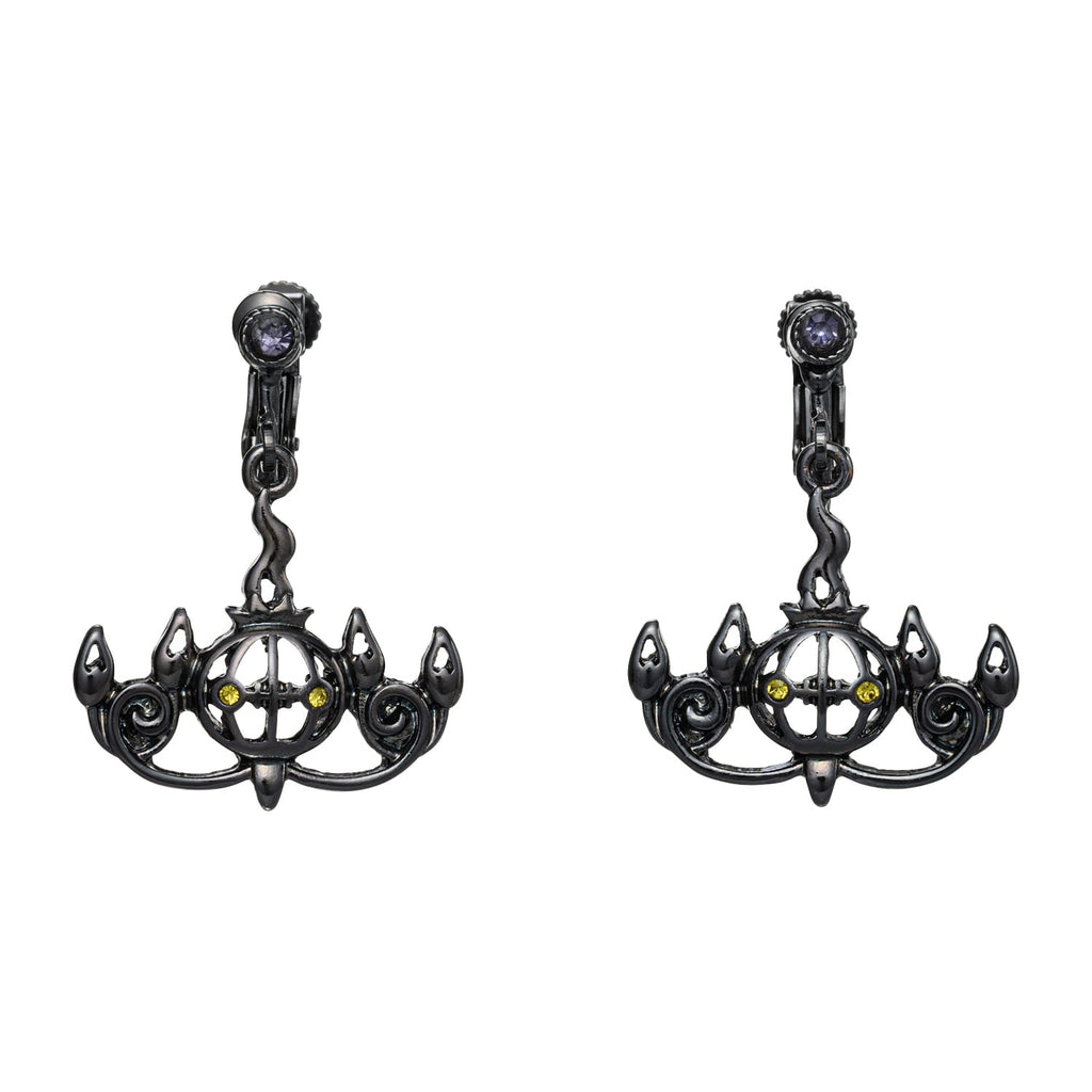 Pokémon Chandelure earrings with flame design from Japan