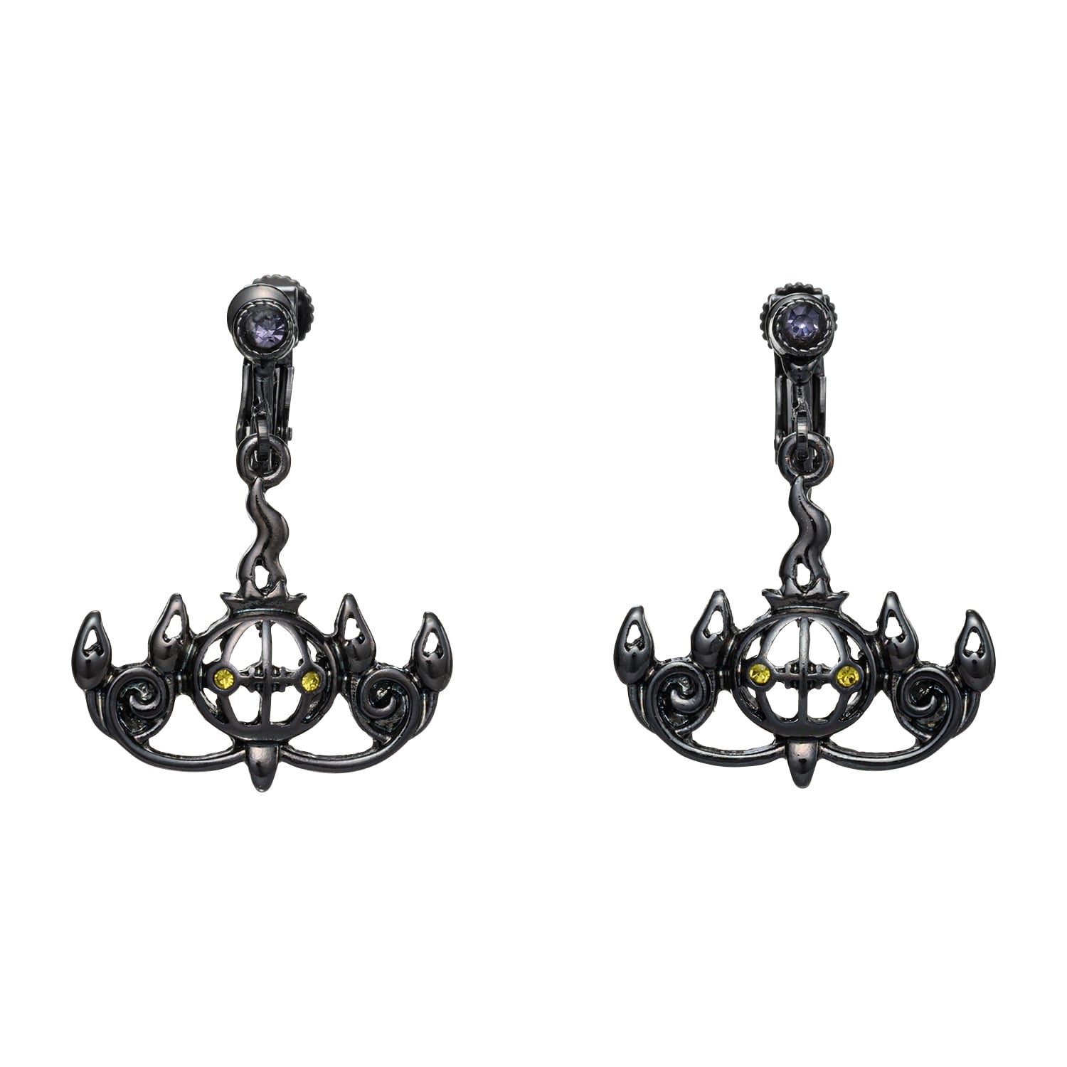 Pokémon Chandelure earrings with flame design from Japan