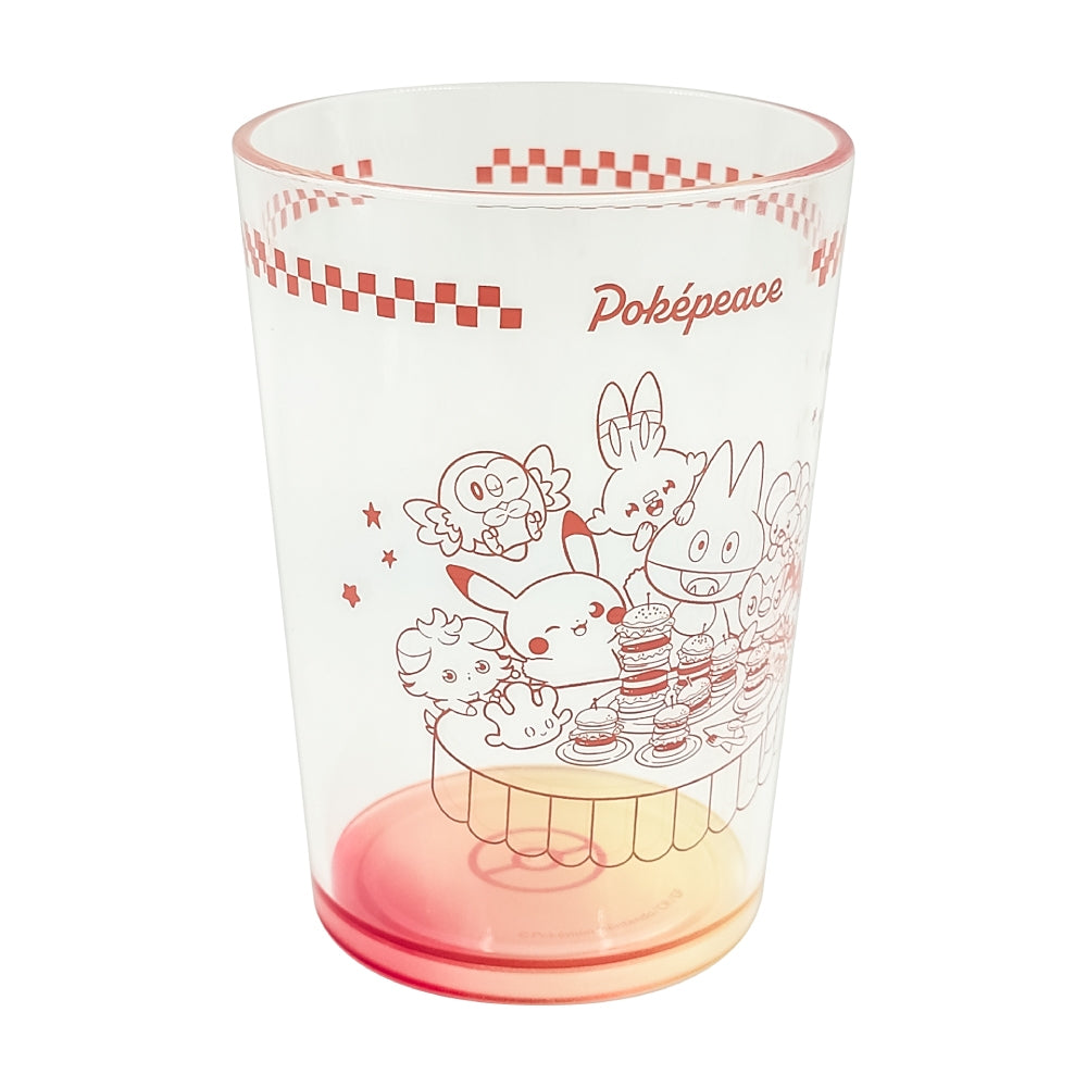 Plastic cup diner red poke piece