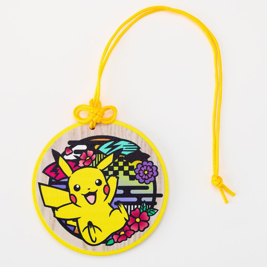 Pikachu luggage tag with official artwork from Japan