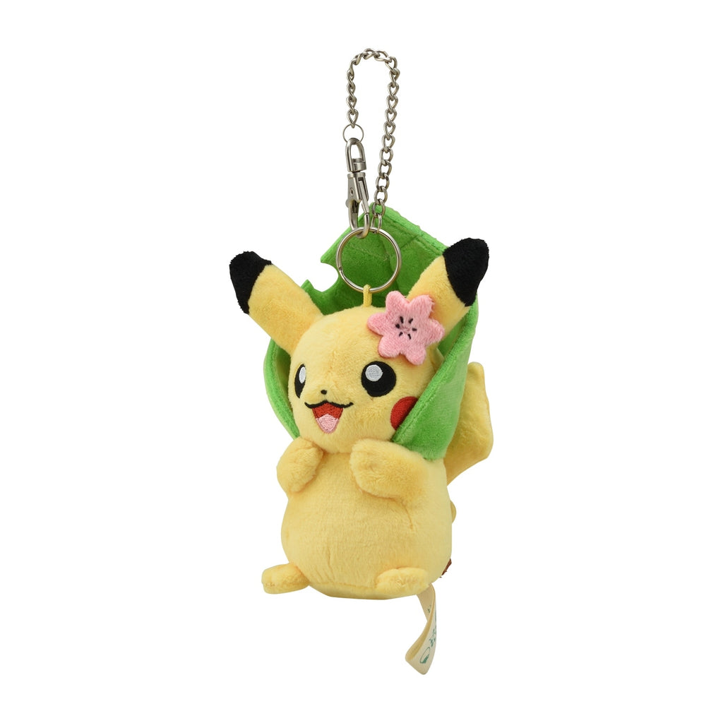 Pikachu plushie with detailed ears and tail, authentic Japanese product