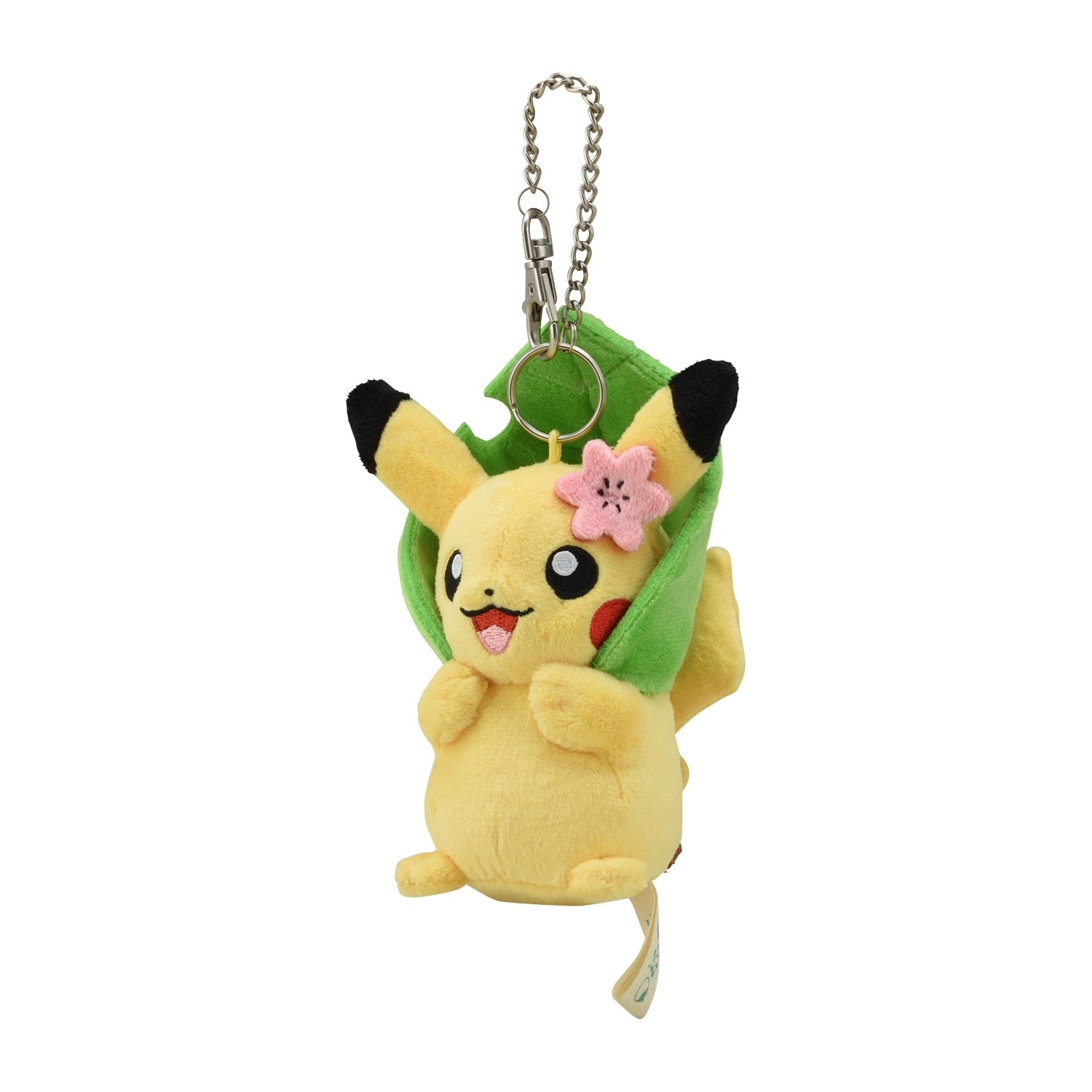 Pikachu plushie with detailed ears and tail, authentic Japanese product