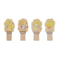 Set of 4 wood clips MIMOSA e POKÉMON