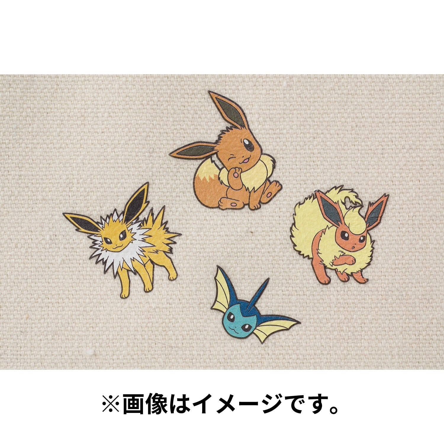 Cloth sticker irodo Eevee & Vaporeon & Thunders & Booster