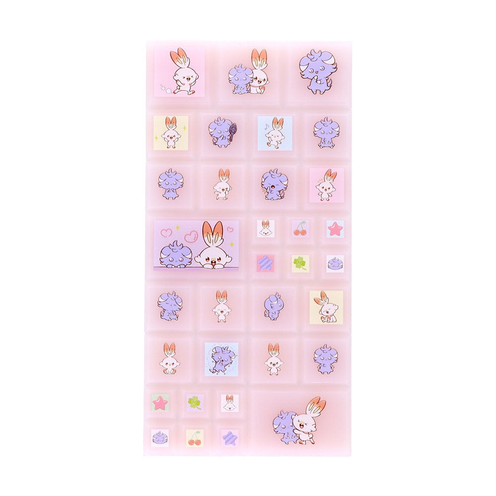 Official Pokemon Center Japan Nyasper & Hibani Seal, collectible item from Japan