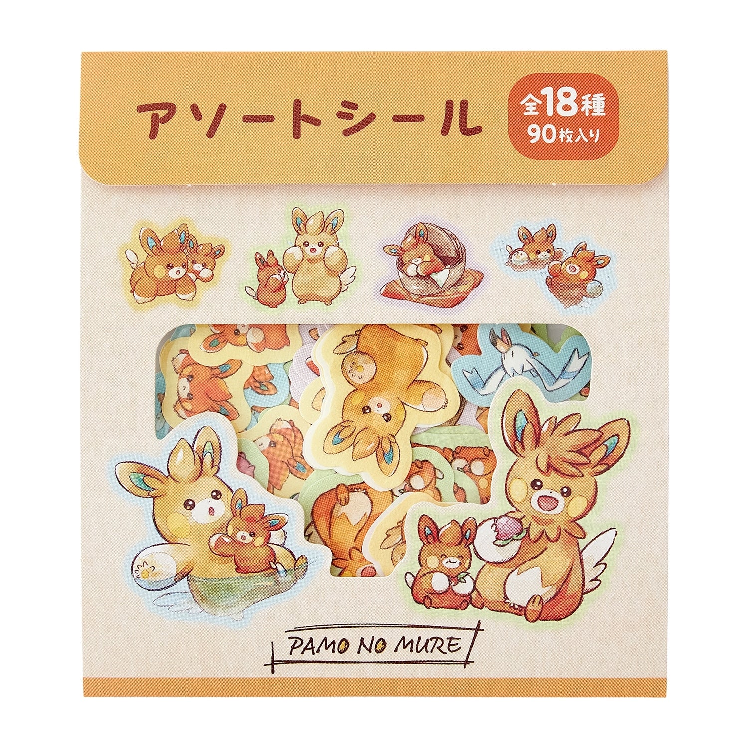 Assorted Pokemon stickers with vibrant characters from Japan