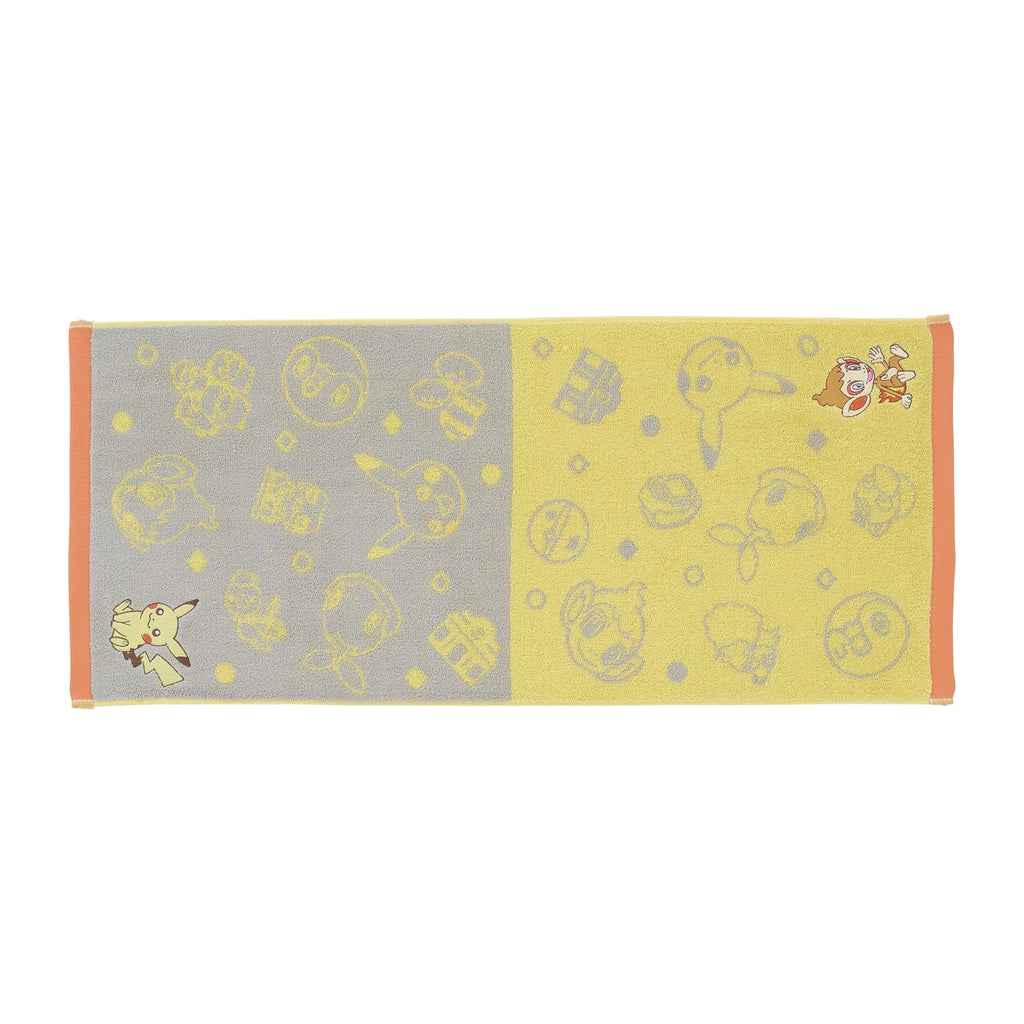 Pokemon Face Towel Tabi no Omoide YL with colorful design from Japan