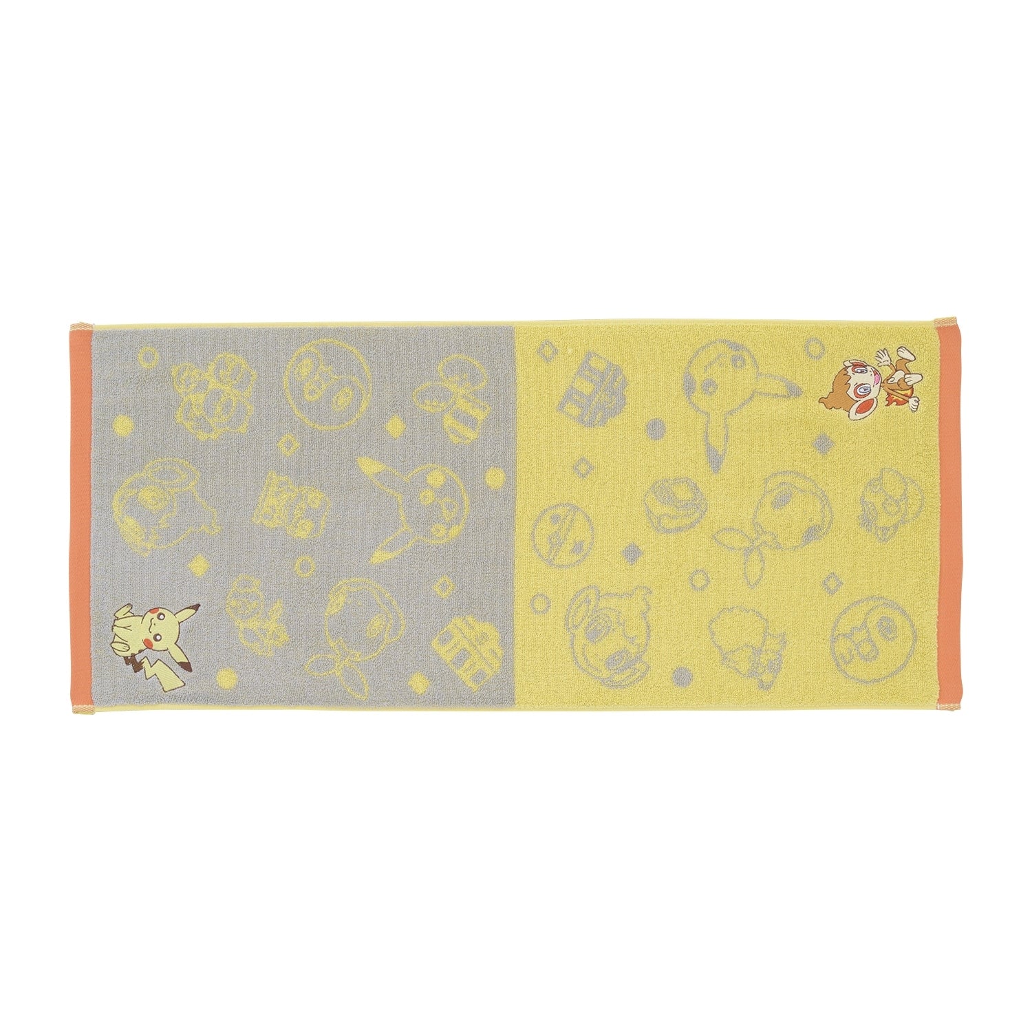 Pokemon Face Towel Tabi no Omoide YL with colorful design from Japan