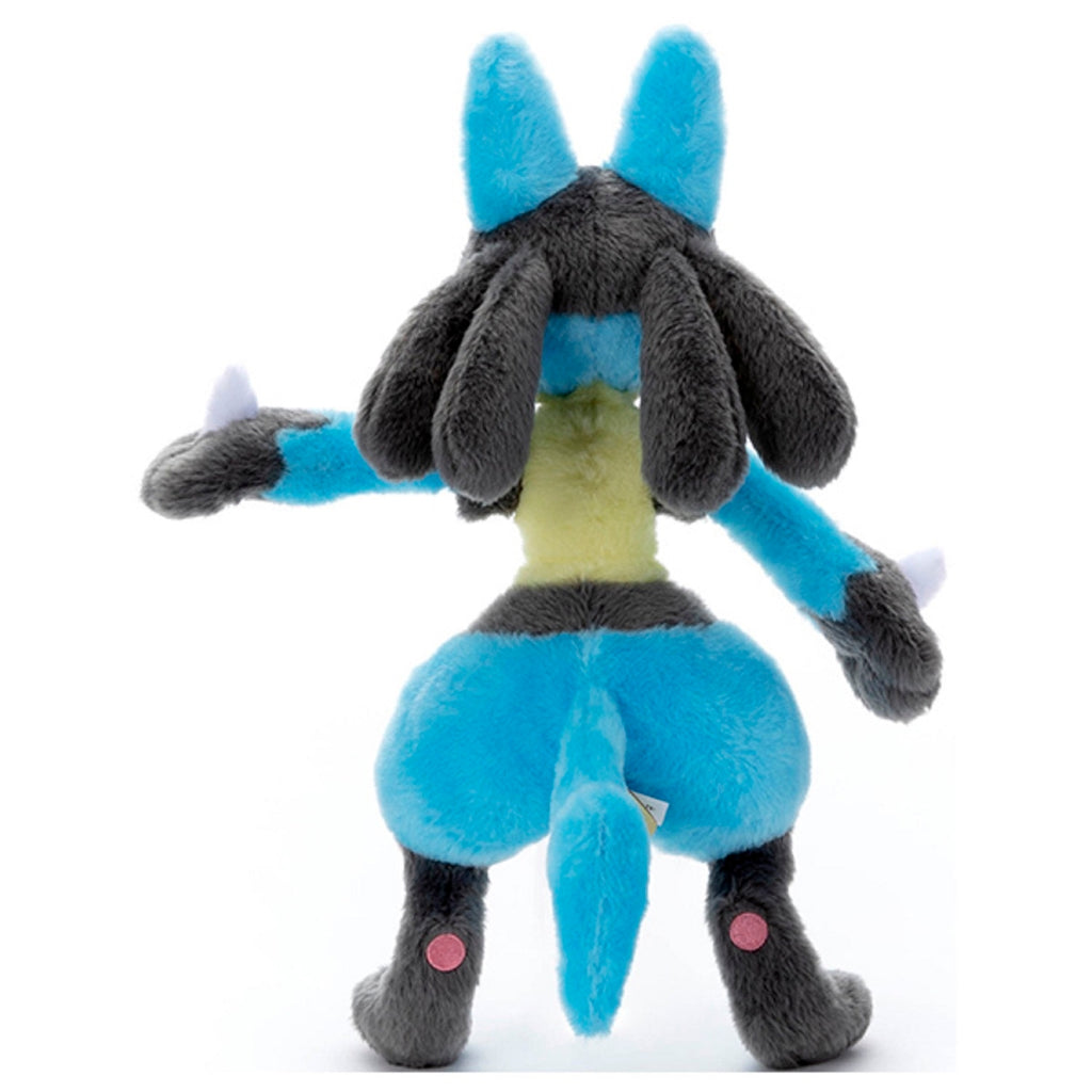 Cute Lucario plush toy with authentic tag, made in Japan