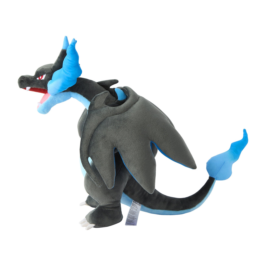 Authentic Japanese Plush Mega Charizard X, textured scales and claws
