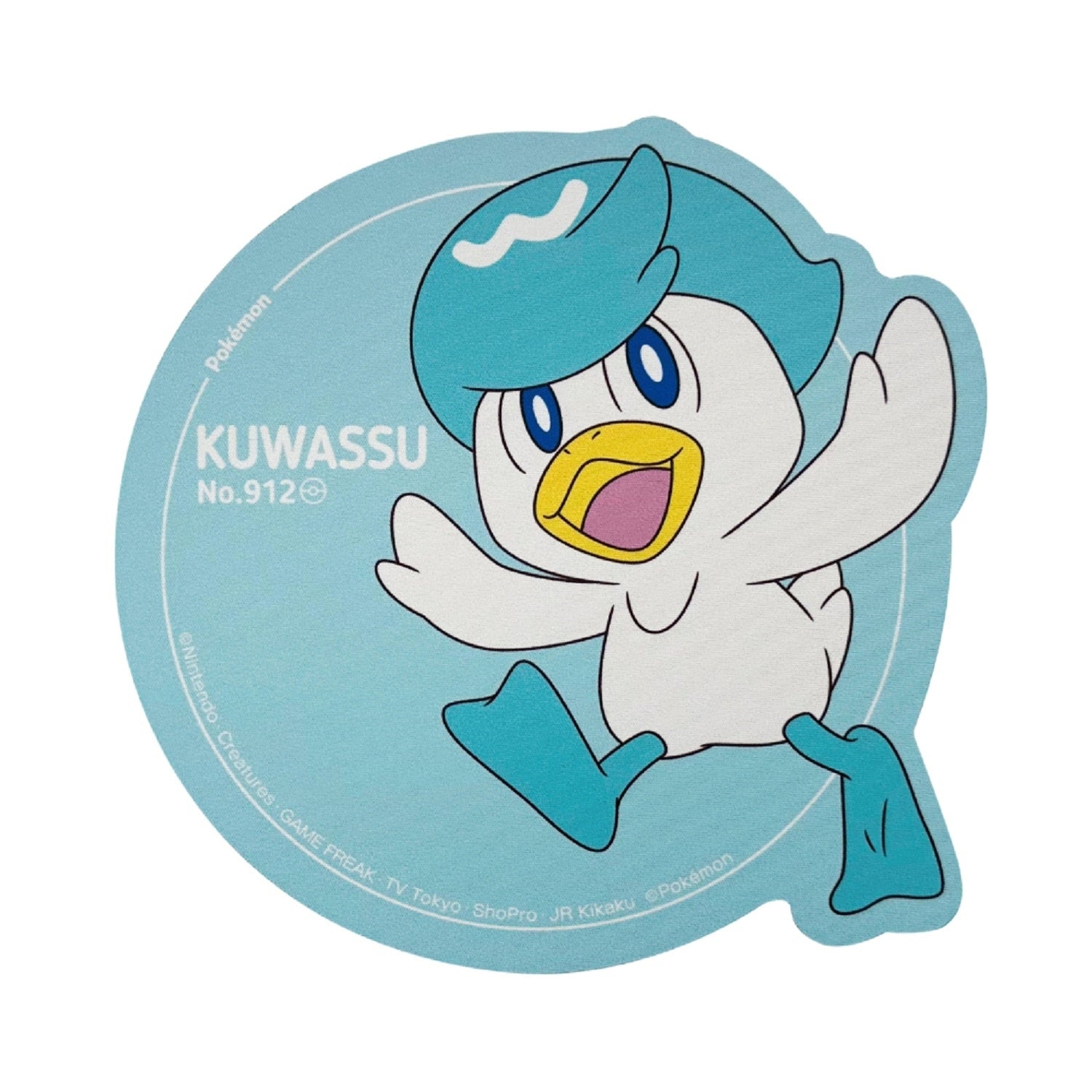 Quaxly Pokemon Mousepad from Japan, featuring the Duckling Pokemon in water-type design