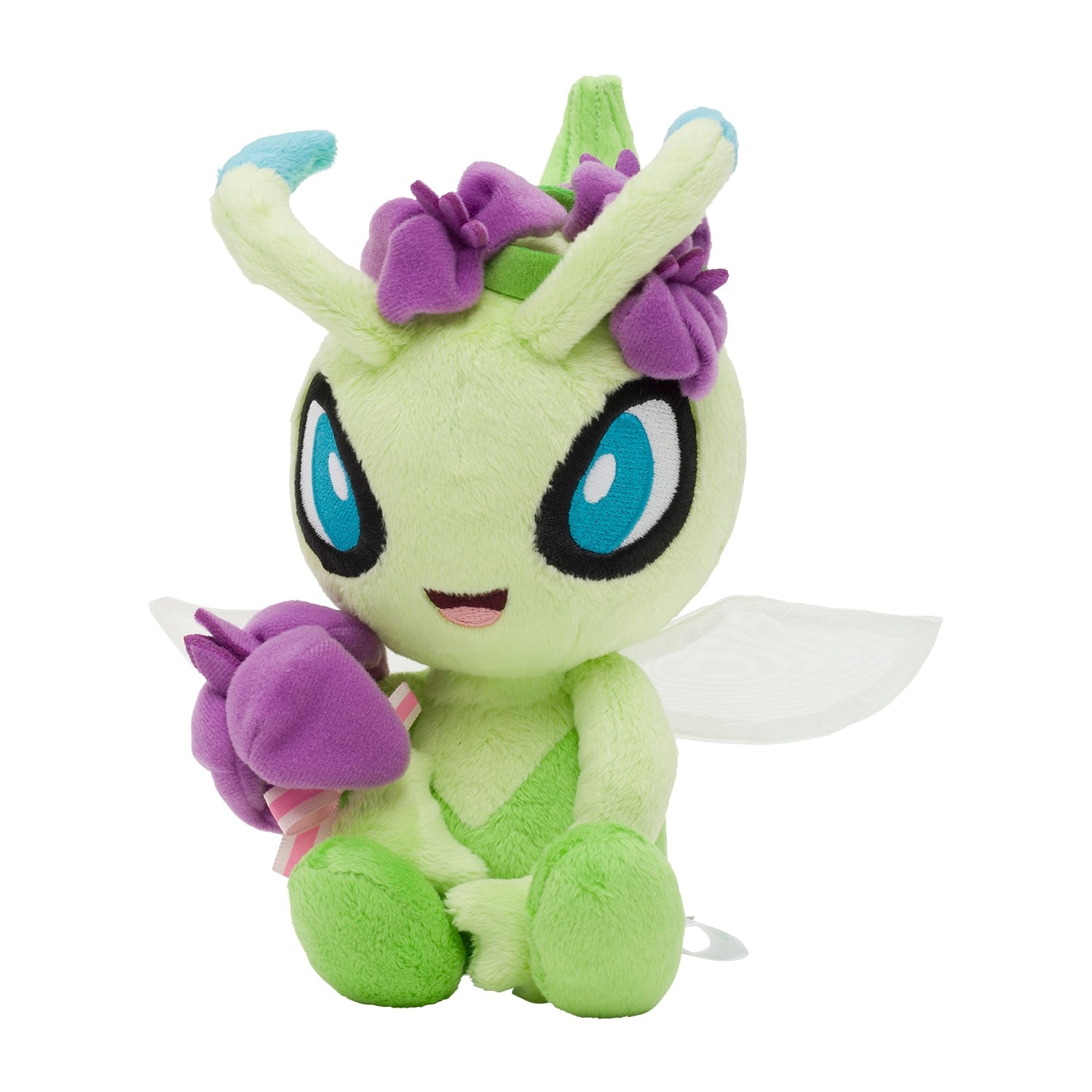 Authentic Japanese Plush Celebi, detailed wings and leaves design