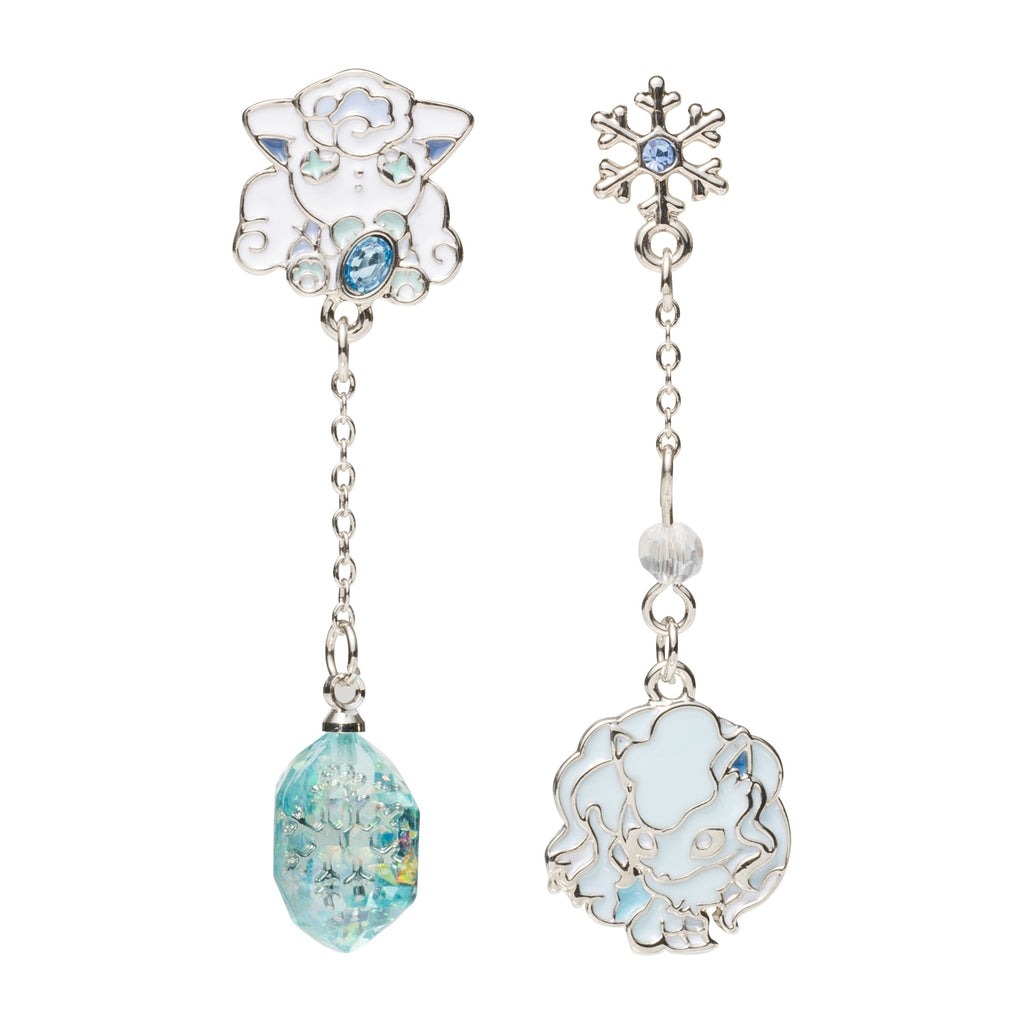 Alolan Vulpix earrings with ice details from Japan