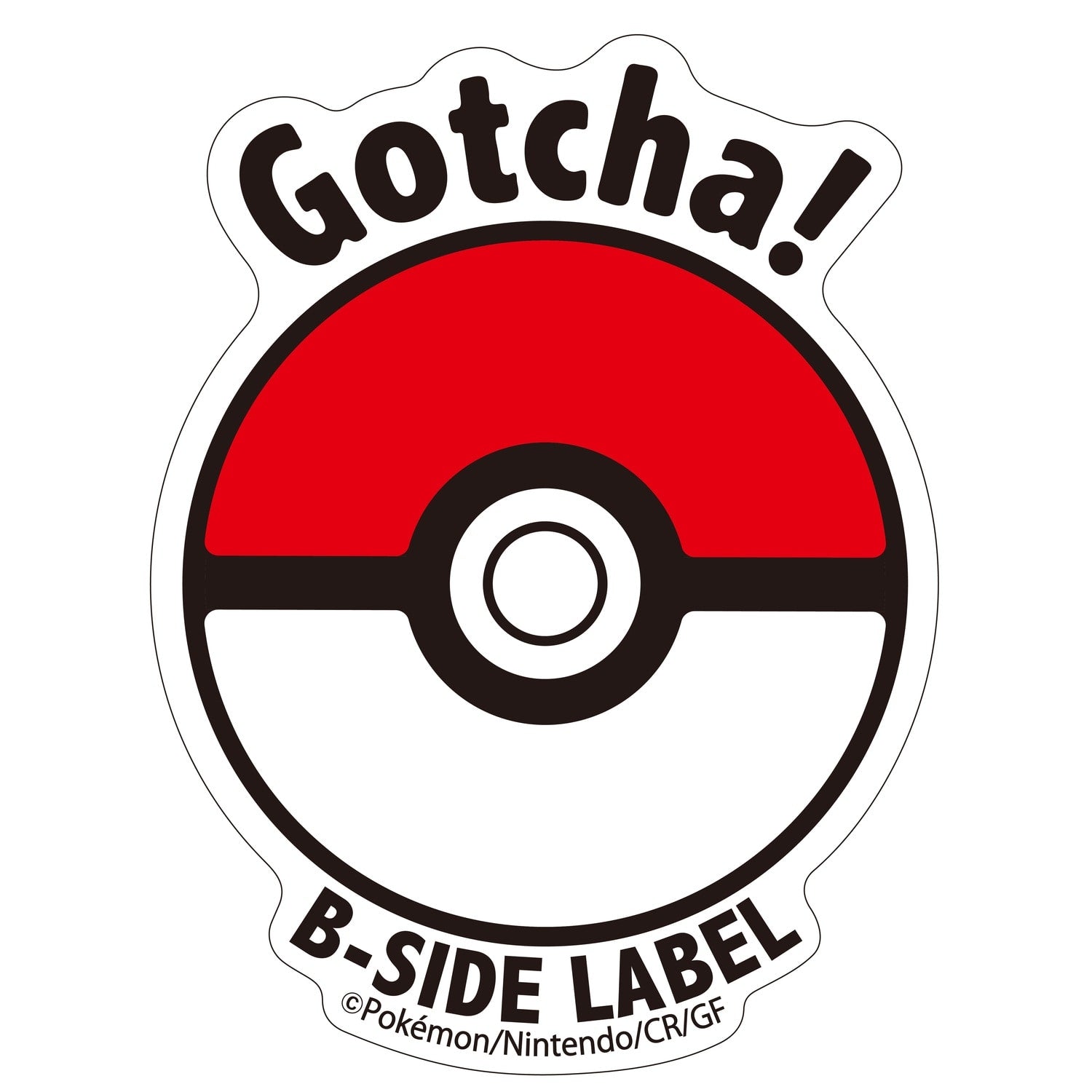 B-SIDE LABEL Pokemon Sticker Poké Ball with Poké Ball design from Japan