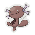 Wooper Pokemon Sticker Paldea Upper from Japan, featuring Water Fish Pokemon design