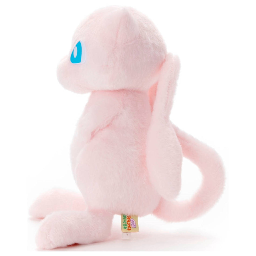 Mew Plush Toy sitting pose with detailed stitching from Japan