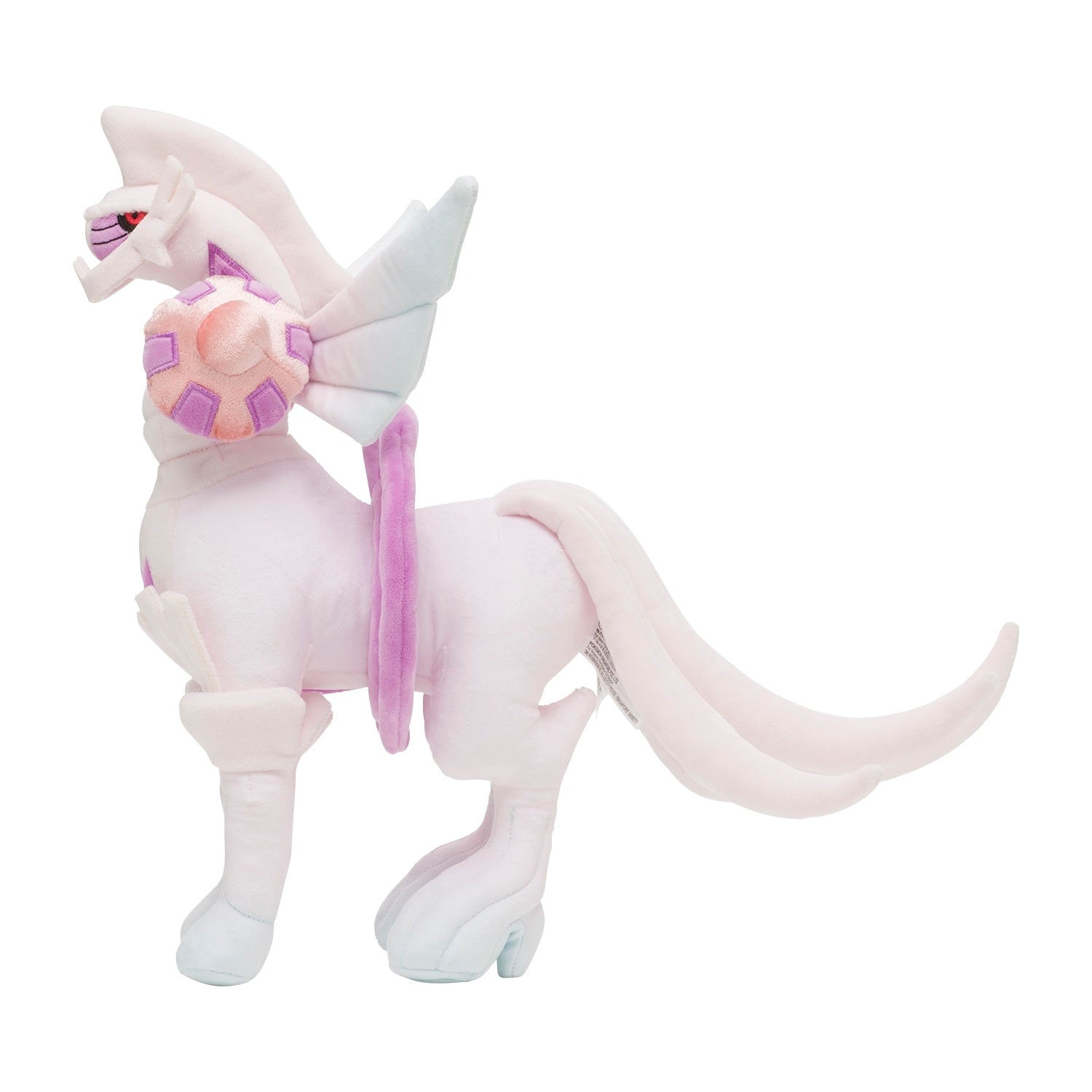Close-up of Plush Palkia Origin Form, detailed and colorful design from Japan