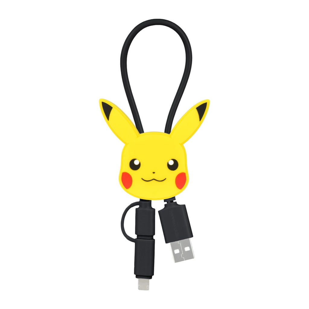 Multi-charging cable with mascot cover Pikachu