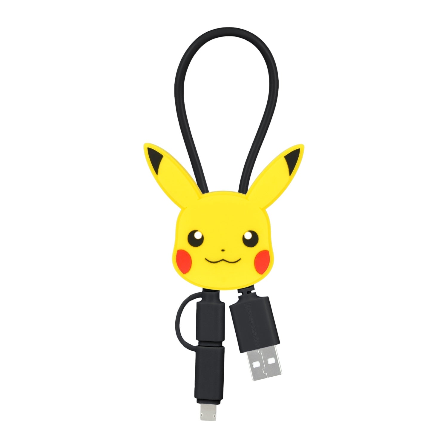 Multi-charging cable with mascot cover Pikachu