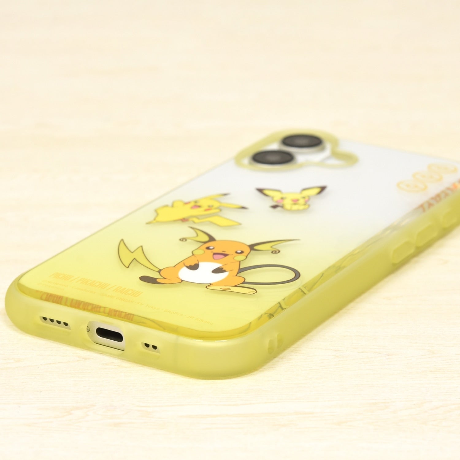 IIIIfit Clear iPhone16 compatible case Pichu & Pikachu & Raichu