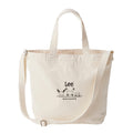 Monpoke Lee W Name Canvas Mother's Tote with vibrant colors and characters from Japan