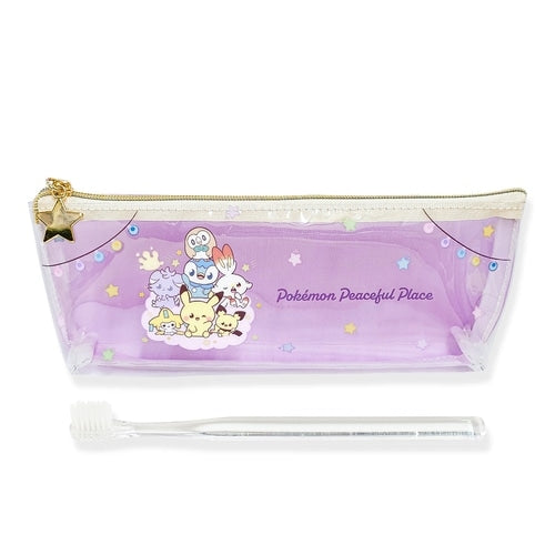 Toothbrush pouch set purple hoshizora poke piece