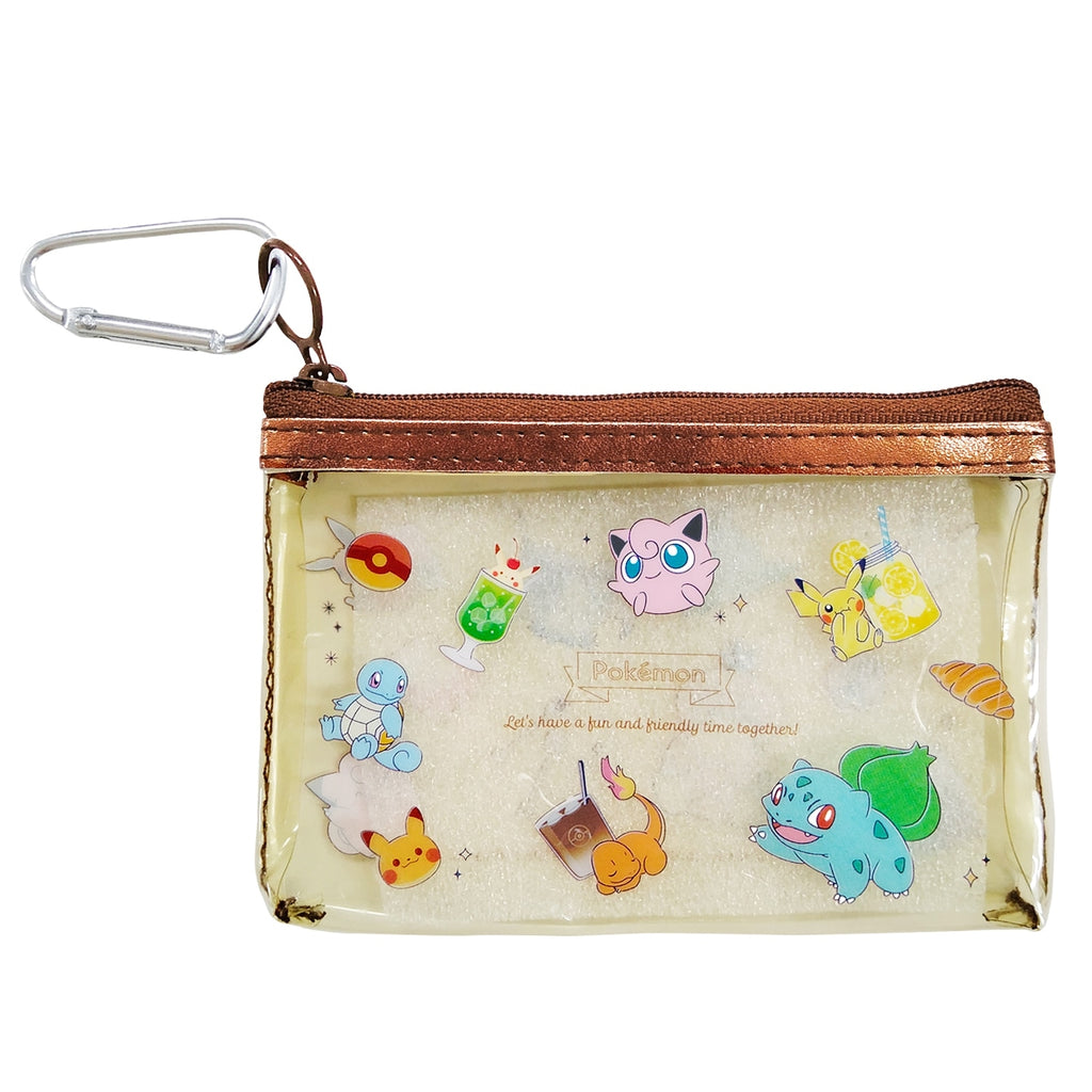 Mini pouch with carabiner/ENJOY TEA TIME