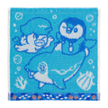 Pokémon hand towel with diving design from Japan, vibrant colors