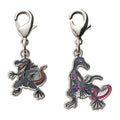 National Encyclopedia Metal Charm 757/758 from Japan, featuring detailed Pokemon character