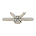 Pt950 Pikachu Engagement Ring with detailed face from Japan