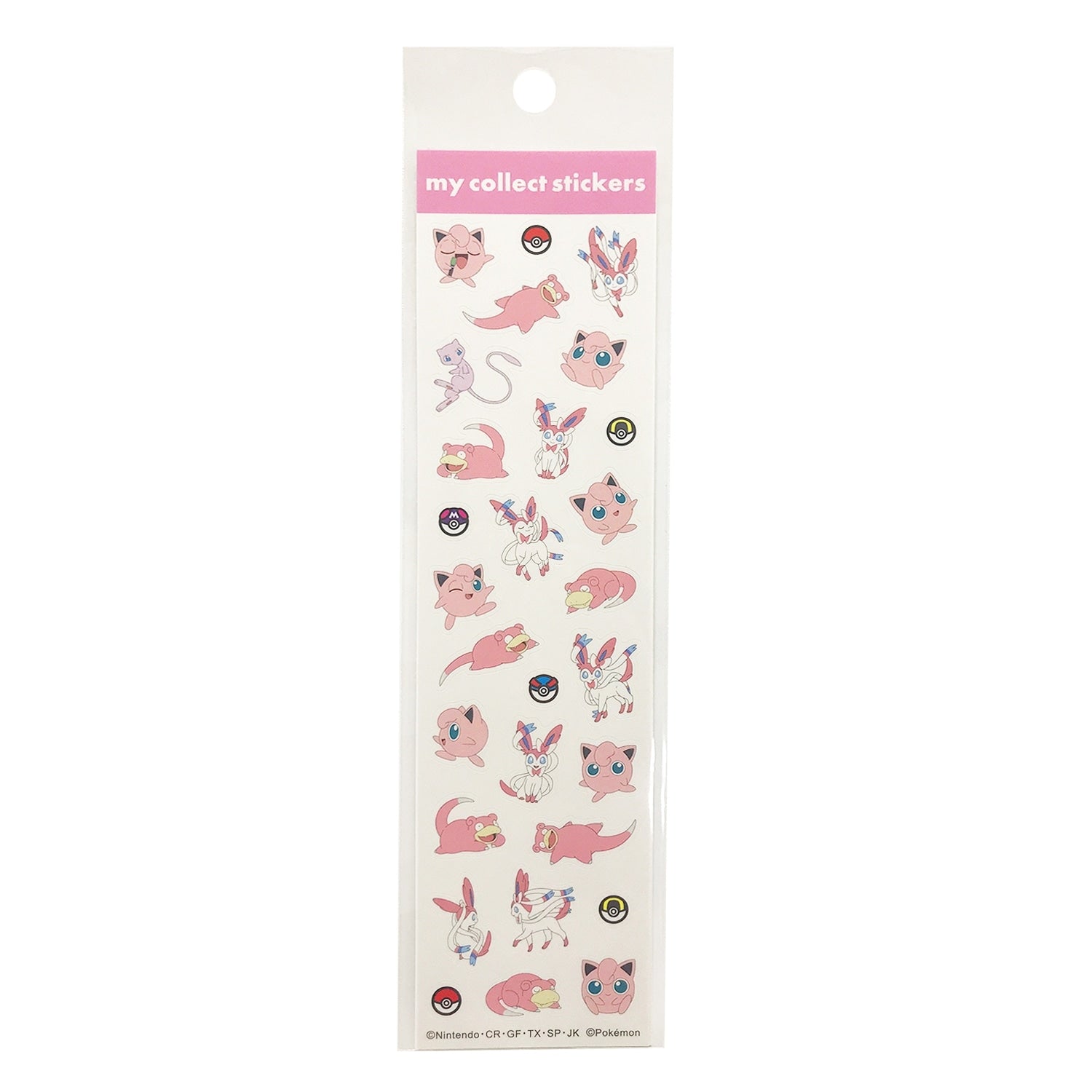 Pokemon My Collect Stickers/Pink from Japan, featuring authentic anime character design and vibrant pink color, sourced from 