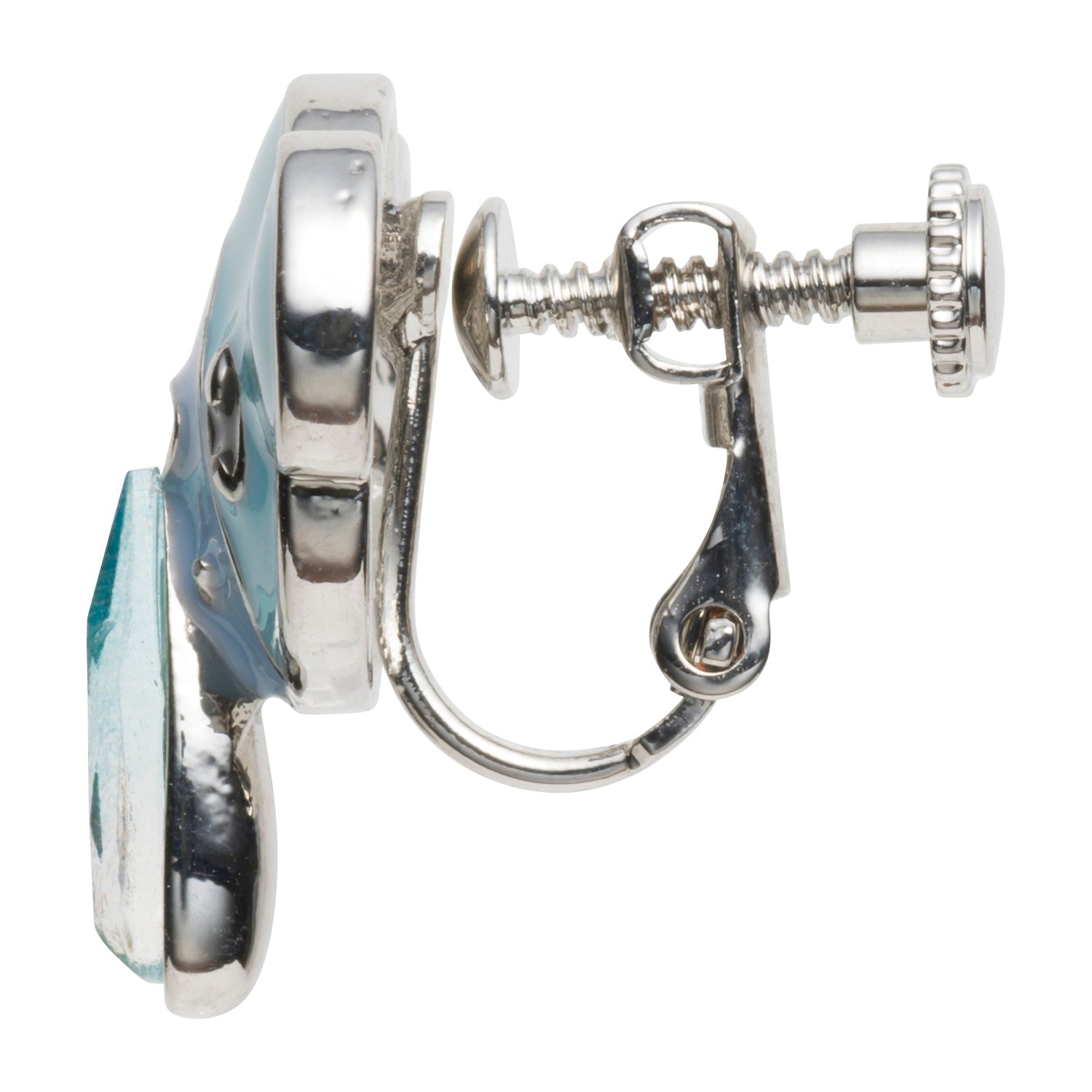 Close-up of Pokémon × 25NICOLE Earrings Kumashun, showcasing detailed Japanese craftsmanship