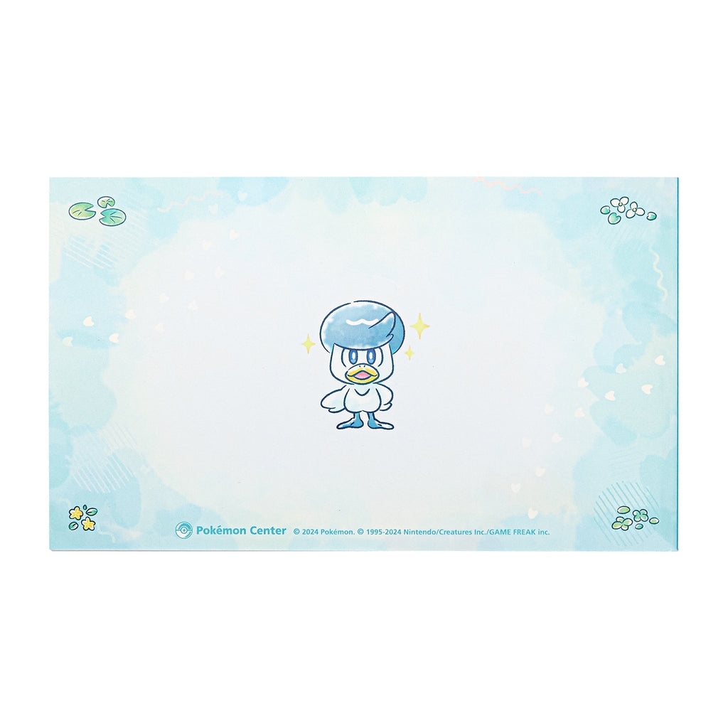 Official Pokemon Center Japan Quaxly Notebook with Water-type Pokemon artwork