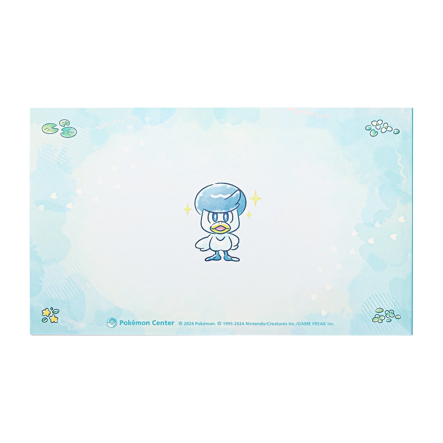 Official Pokemon Center Japan Quaxly Notebook with Water-type Pokemon artwork