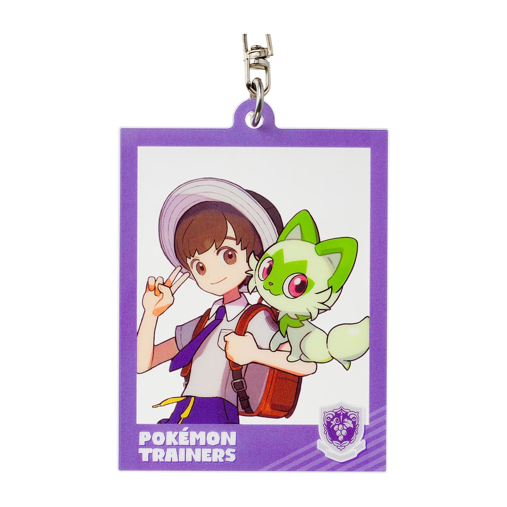Close-up of Haruto & Nyaoha keychain, official Pokemon Center Japan product