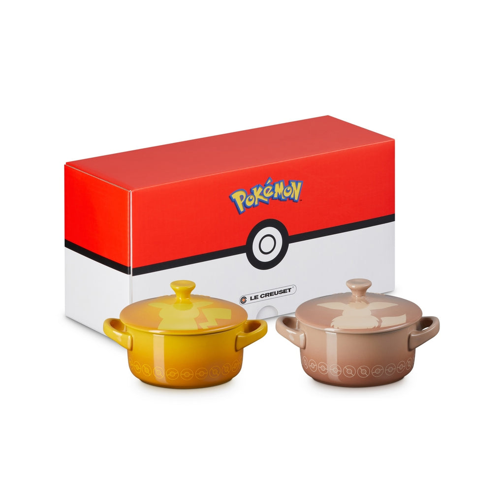 [LE CREUSET] Mini Cocotte (2 pieces) Pikachu/Eevee