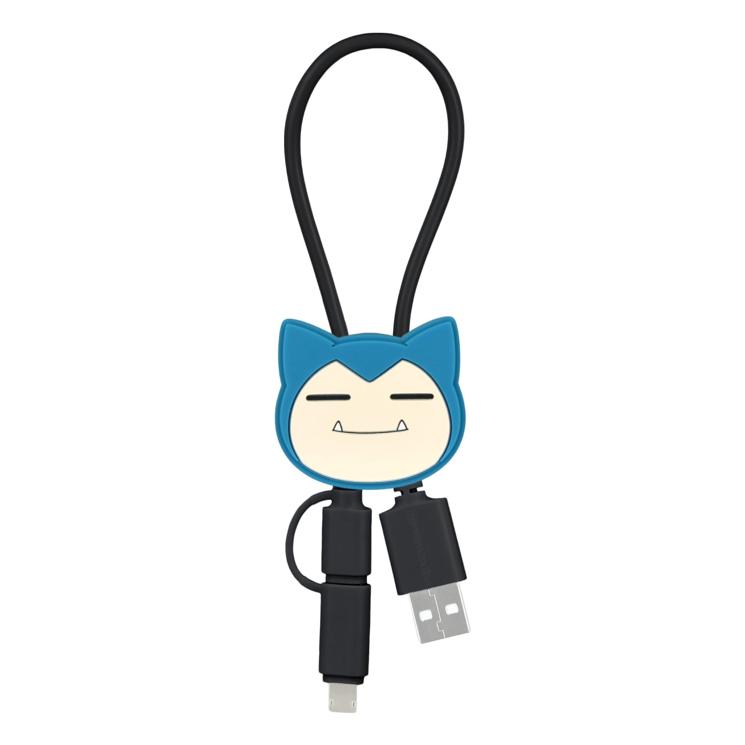Multi-charging cable with mascot cover Snorlax