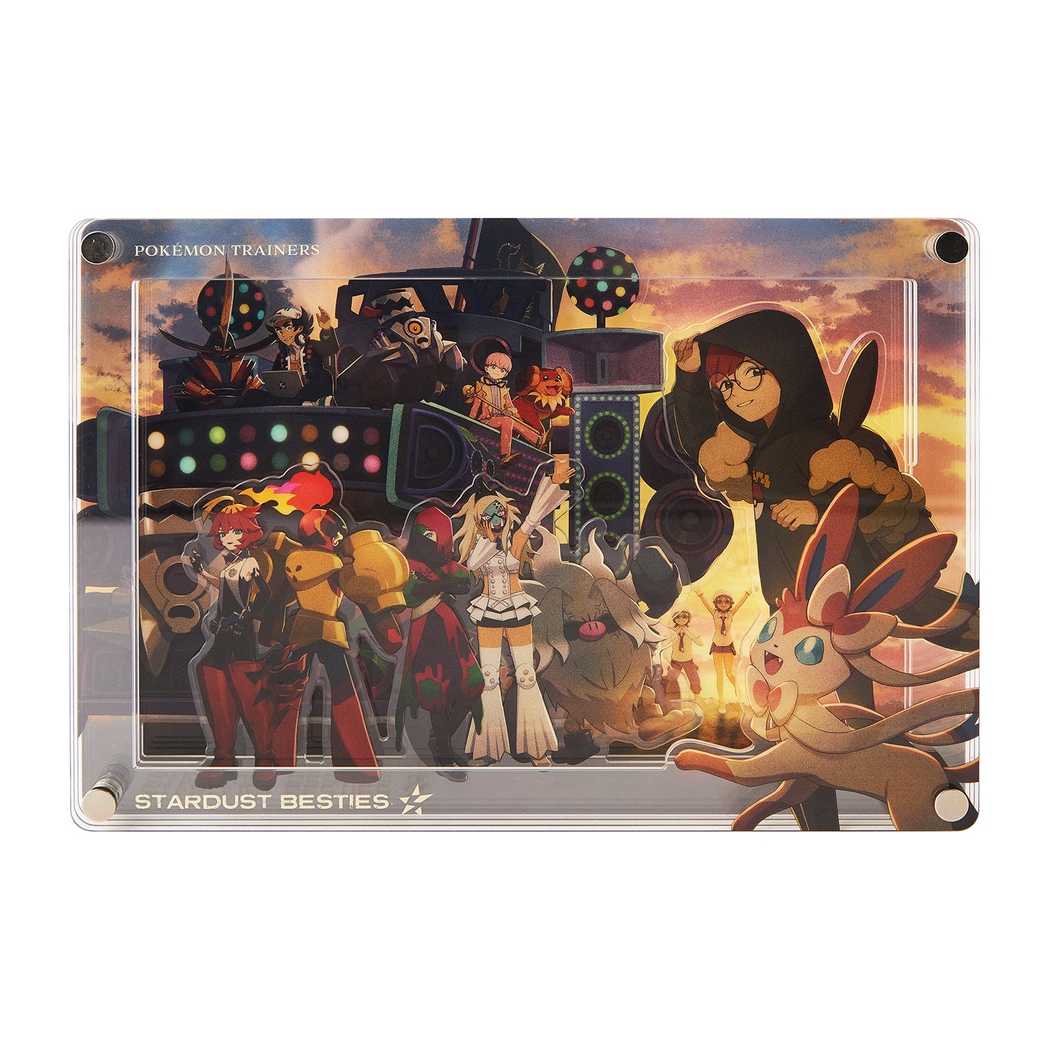 Pokemon Trainers acrylic stand with Stardust Besties design from Japan