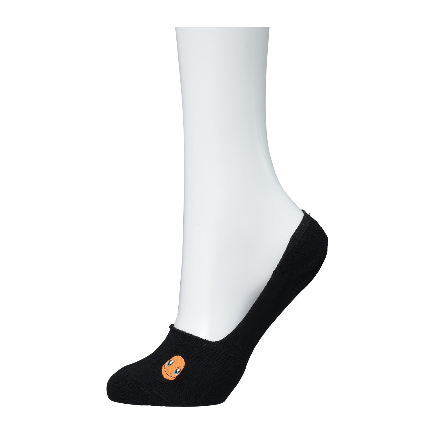 [Choose] Cover Socks One Point Plain Charmander BK (25-27cm)