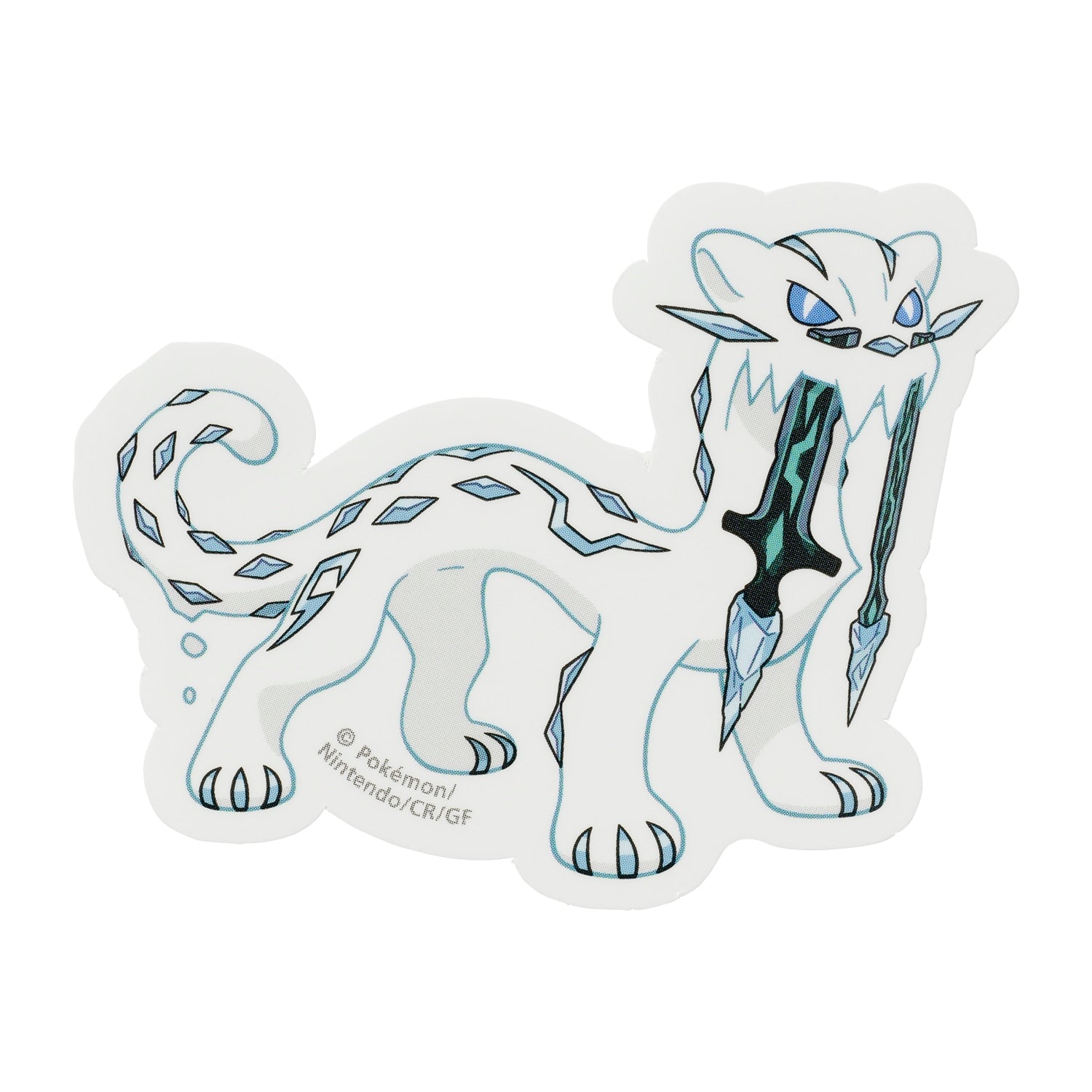 Chien-Pao Pokemon sticker from Japan, featuring Dark/Ice-type Ruinous Pokemon
