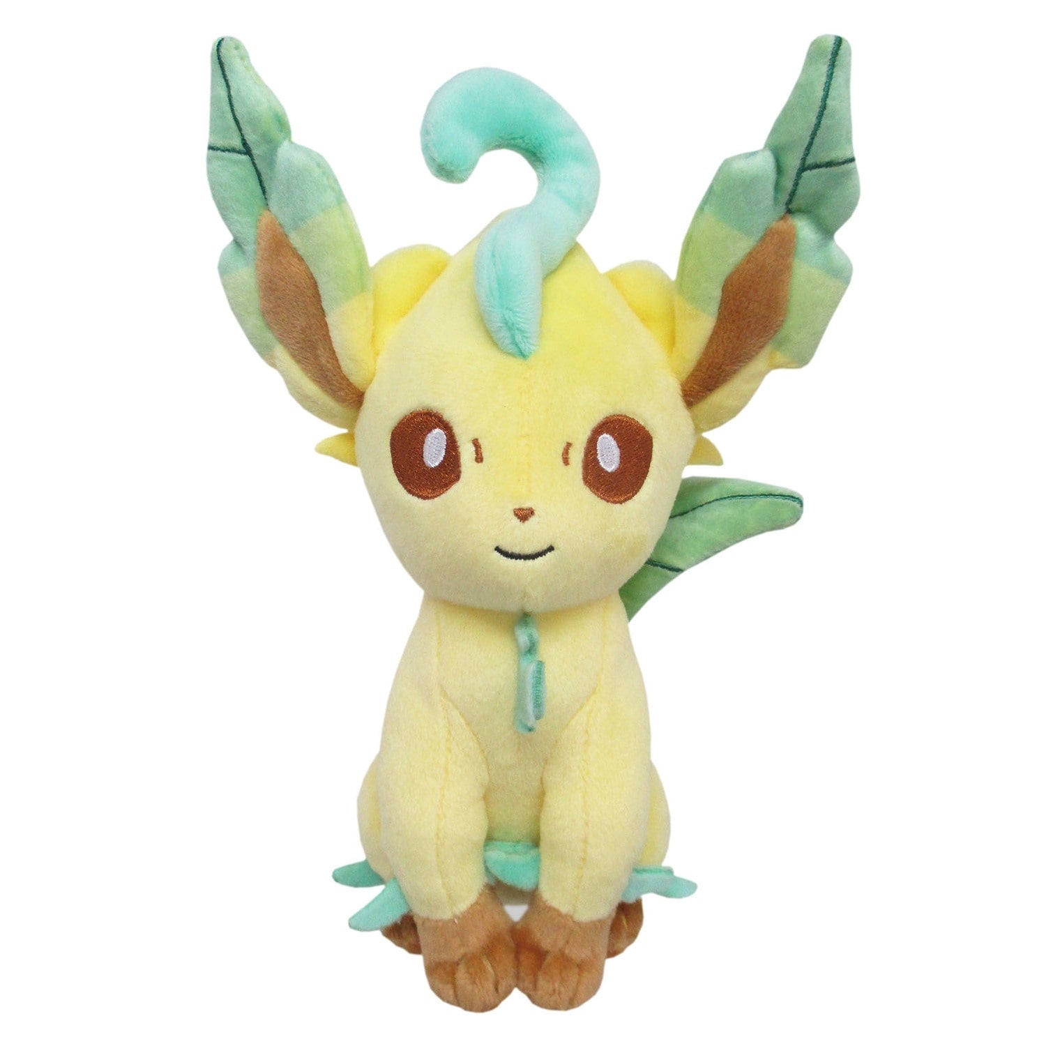 Leafeon plush toy with green leaf accents from Japan