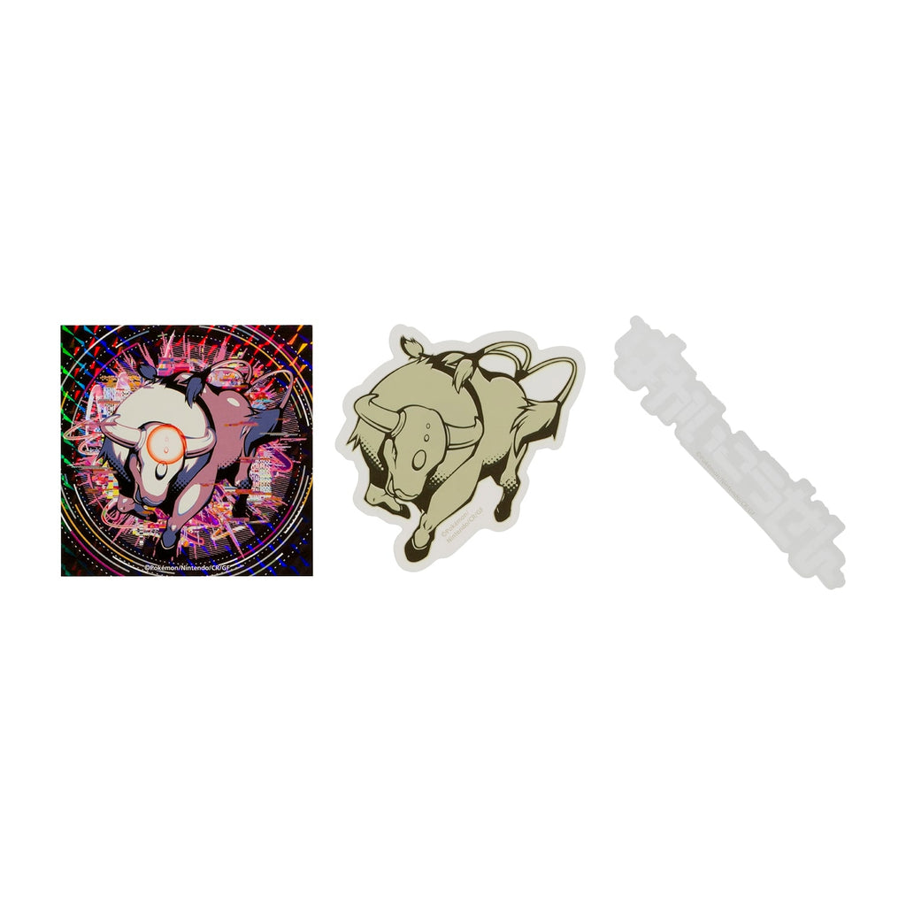 Tauros Pokemon sticker set from Japan, featuring Normal-type Wild Bull Pokemon