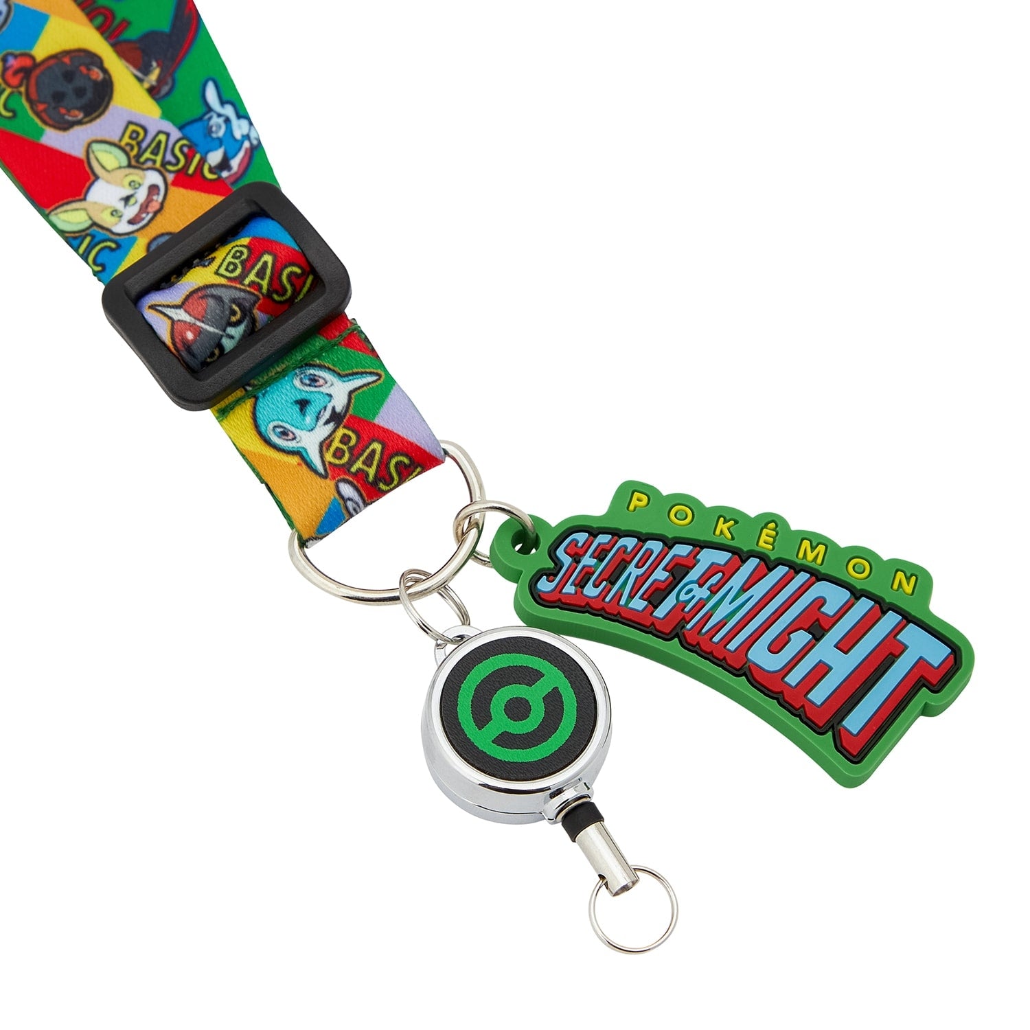 Neck strap with reel SECRET of MIGHT
