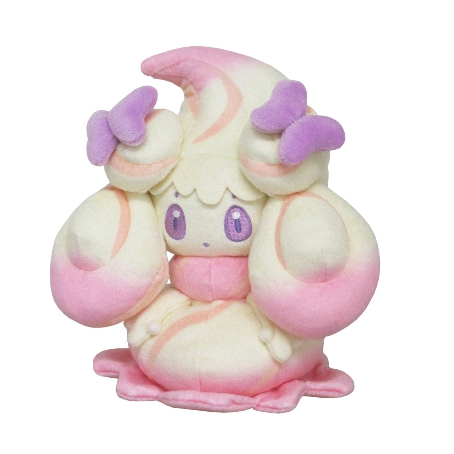 Mawhip Ruby Mix plushie from Japan with ribbon candy detail