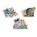 SECRET of MIGHT Irukaman & Dogezan & Numelgon die-cut sticker from Japan, featuring official Pokemon artwork